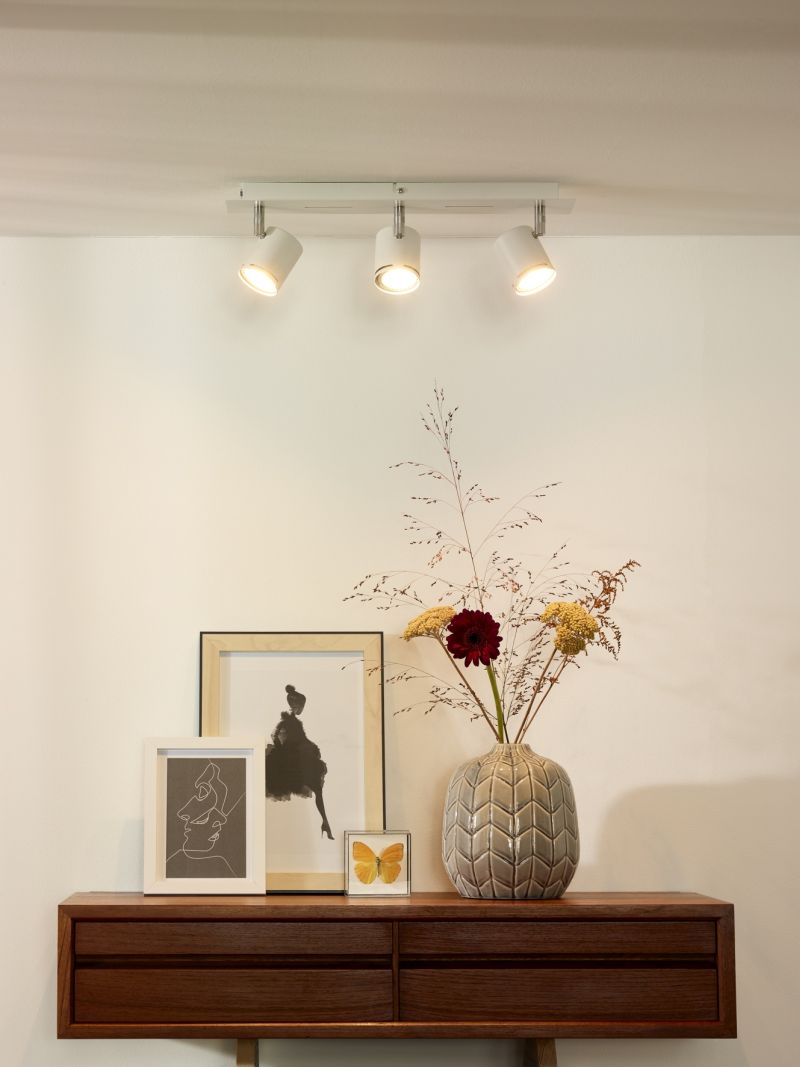 Lucide RILOU - Stropné bodové svietidlo - LED Dim. - GU10 - 3x5W 3000K - Biela